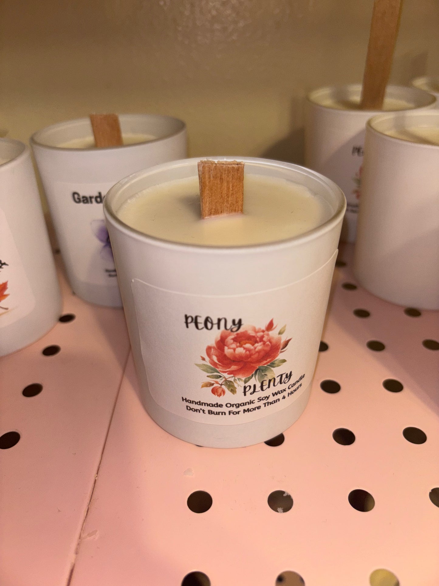 Peony Plenty 8oz. soy wax candle